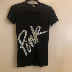 PINK Victoria’s Secret black v-neck